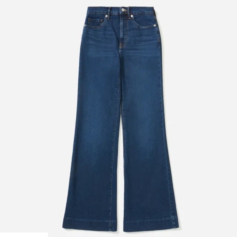 Everlane Modern Flare Jean Dark Blue Wash